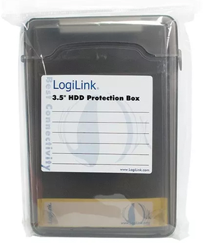 Pudełko ochronne LogiLink na HDD 3.5 Czarne (UA0133B)