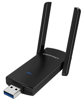 Сетевая беспроводная карта USB 3.0 WiFi Comfast CF-924AC RTL8812BU 2.4/5.8Ггц 1300 Мбит/с адаптер