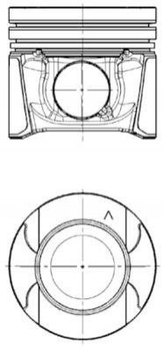 Поршень з кільцями RENAULT 85,51 вир-во KS Kolbenschmidt (97504620)