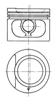 Поршень з кільцями AUDI/VW 81.5 1.8 DR/RS/AAM/RP вир-во KS Kolbenschmidt (93876620)