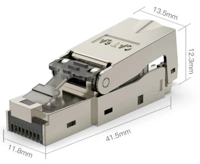 Коннектор RJ45 екранований CAT6A, безінструментальний, HANGLX