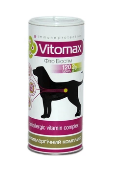 Противоаллергенный комплекс витаминов Vitomax для собак (120 табл.)