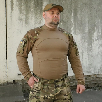 Тактическая рубашка УБАКС MultiCam® Original койот. UBACS с длинным рукавом "Самурай" размер 50 (914)