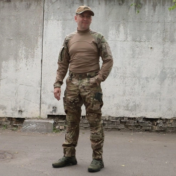 Тактическая рубашка УБАКС Мультикам Койот. UBACS с длинным рукавом "Самурай" размер 50 (914-1)