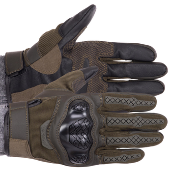 Рукавички тактичні із закритими пальцями Military Rangers BC-9876 колір: Оливковий, розмір: XL