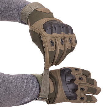 Перчатки тактичні із закритими пальцями SP-Sport BC-8792 колір: Оливковий, розмір: L