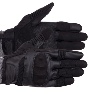 Рукавички тактичні із закритими пальцями Military Rangers BC-9877 колір: Чорний, розмір: L