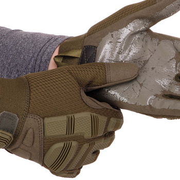Рукавички тактичні із закритими пальцями SP-Sport BC-8799 розмір: XL Колір: Оливковий