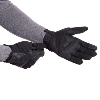 Тактичні рукавички із закритими пальцями Military Rangers BC-9877 колір: Чорний, розмір: XL