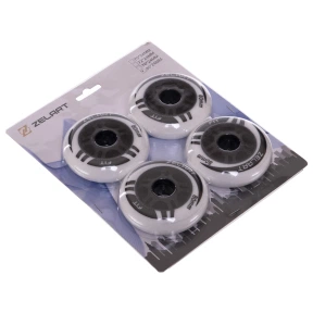 Колеса для роликов ZELART SK-4451 80х24мм Белый-черный