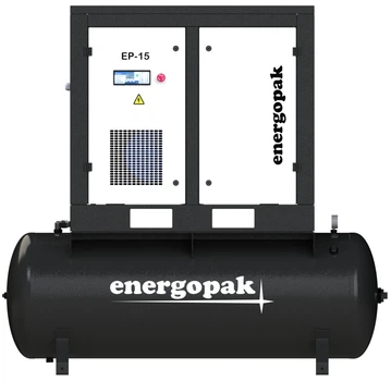Винтовой компрессор Energopak EP 15-T270 с ресивером 270л (1,98 м3/мин, 10 бар, 15 кВт)