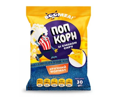 Попкорн пакет зі смаком Сиру Boomza 30 г
