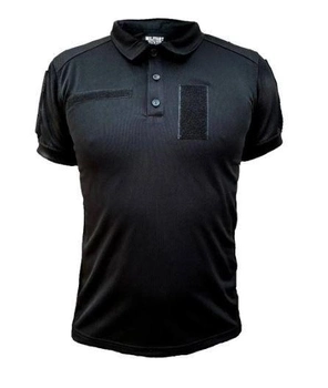 Тактична футболка поло Polo 46 розмір S,футболка зсу поло чорний для поліцейських, чоловіча футболка поло