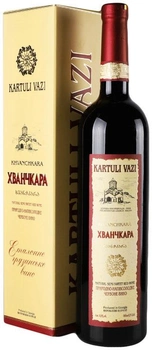 Вино Kartuli Vazi Хванчкара красное полусладкое 0.75 л 11% (4860001680320)
