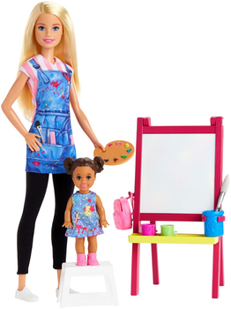 Ігровий набір із лялькою Barbie Кар'єра Вчителька малювання GJM29 (887961813876)
