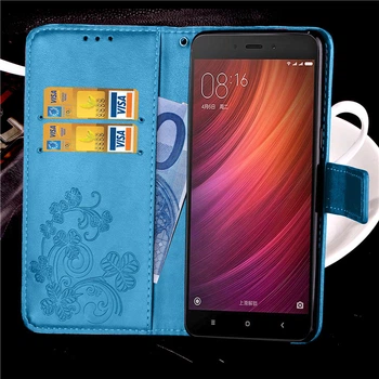 Чехол Clover для Xiaomi Redmi Note 3 / Note 3 Pro книжка кожа PU с визитницей голубой