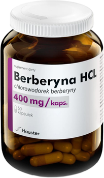 Харчова добавка Hauster Берберин 400 мг 60 капсул (5907222285275)