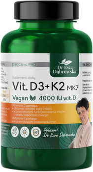 DR Ewa Dąbrowska Vit D3 + K2 MK7 60 kapsułek (5906395564170)