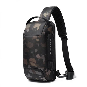 Рюкзак з однією лямкою Сумка слінг Bange (BGS22085 Camo) 9.7″ з USB 3.0 Micro USB Камуфляж