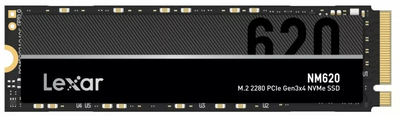 Lexar NM620 256GB M.2 NVMe PCIe 3.0 x4 3D NAND (TLC) (LNM620X256G-RNNNG)
