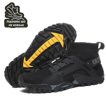Тактическая, трекинговая обувь с дышащей эластичной тканью и нескользящей подошвой Outdoor T511-71Y, 42 Чорные