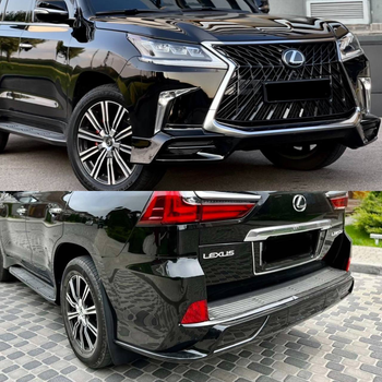 Обвес комплект TRD SUPERIOR Lexus LX 570 450d 2015-2022 ABS пластик цвет черный 1234 upgrade для Lexus LX 570 2015- (6906)