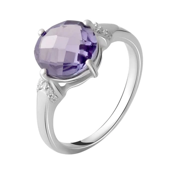 Серебряное кольцо с александритом 4.392ct, вес изделия 3,71 гр (2050421)