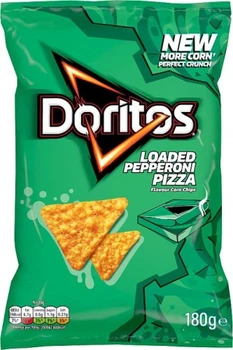 Кукурудзяні снеки Doritos Pepperoni Pizza Tortilla Chips 180 грам