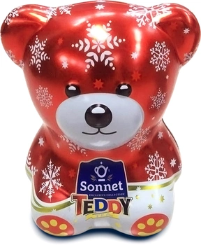 Подарочный набор-копилка Sonnet Teddy Новогодний Красный 25 экспресс-пакетиков (4820082708368)