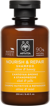 Apivita szampon odżywczo-rewitalizujący z oliwką i miodem 250 ml (5201279049553)