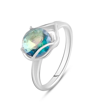 Срібні сережки з топазом 2.913ct (2089773)