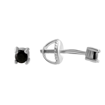 Серебряные серьги с фианитами (2069430)