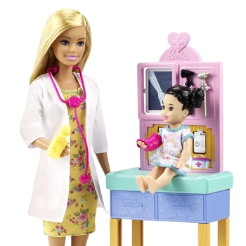 Ігровий набір із лялькою Barbie Кар'єра Педіатрині GTN51 (887961918625)