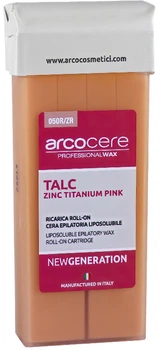 Воск для депиляции Arcocere New Generation Talc Zinc Titanium Pink Роза с тальком 100 мл (8024908108240)