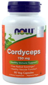 Suplement diety Now Foods Cordyceps 750 mg 90 kapsułek (733739030054)