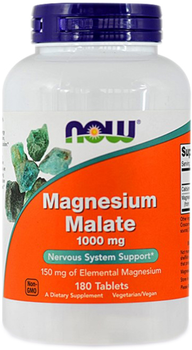 Now Foods Magnesium Malate 1000mg 180 tabletek (733739013002)