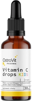 Вітамін С у краплях для дітей Ostrovit Pharma 30 мл (5903933908212)