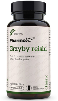 Pharmovit Grzyby Reishi 90 kapsułek Układ Immunologiczny (5902811233798)