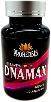 Харчова добавка Proherbis Dnamax 400 мг 90 капсул Слабкий сечогінний засіб (5902687151554)