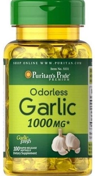 Suplement diety Puritan's Pride Czosnek Bezzapachowy 1000 mg 100 kapsułek (74312155314)