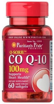 Добавка харчова Puritans Pride Коензим Q-10 100 мг 60 капсул (25077155934)