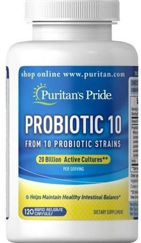 Пробіотики Puritans Pride Probiotic 10 120 капсул (25077316434)