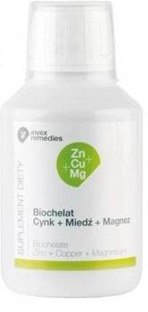 Invex Remedies Biochelat Cynk Miedź Magnez 150ml (5902768409208)