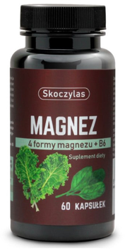 Skoczylas Magnez + B6 Szpinak I Jarmuż 60 kapsułek (5903631208249)