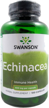 Swanson Echinacea 400mg 100 kapsułek (87614014234)