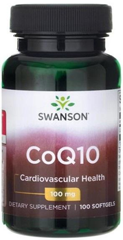Харчова добавка Swanson Коензим Q10 100 мг 100 капсул (87614025612)