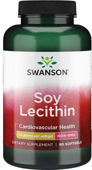 Харчова добавка Лецитин Swanson 1200 мг 90 капсул (87614114095)