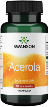 Swanson Acerola 500mg 60 kapsułek Wzmacnia Odporność (87614116693)