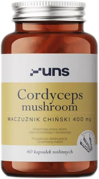 Suplement diety UNS Cordyceps Mushroom 60 kapsułek (5904238960165)