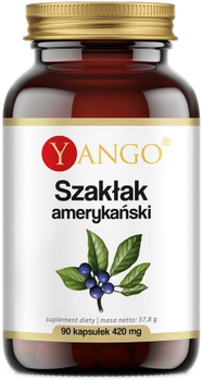 Харчова добавка Yango Американська крушина 90 капсул 420 мг для травлення (5903796650907)